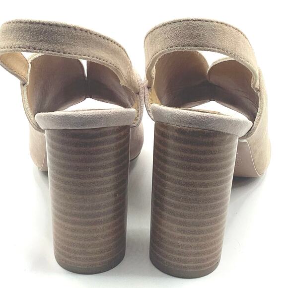 Jaggar Australia Got Your Back Nude Blush Suede Block Heels Sandal 39 8 - Picture 7 of 11